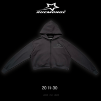 Black Extended Sleeve Hoodie