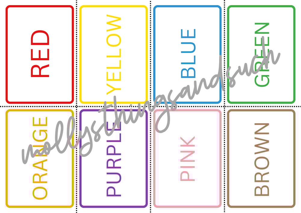 Image of Color Sorting Cards