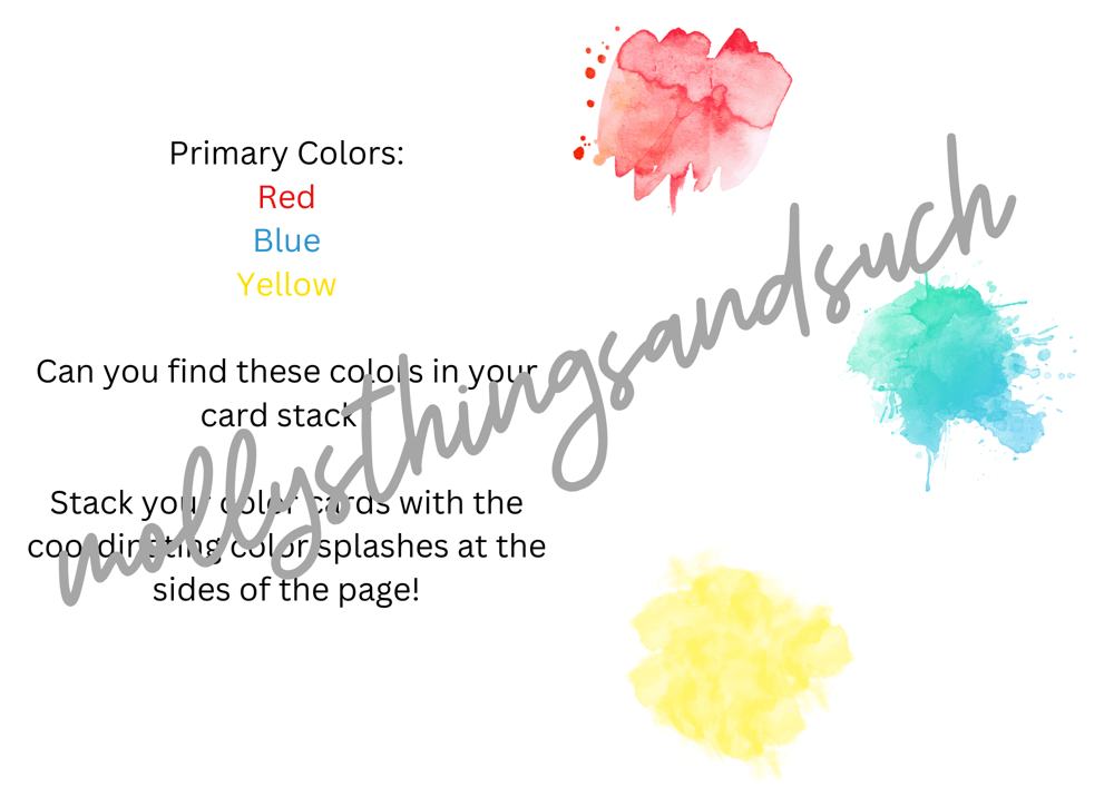 Image of Color Sorting Cards