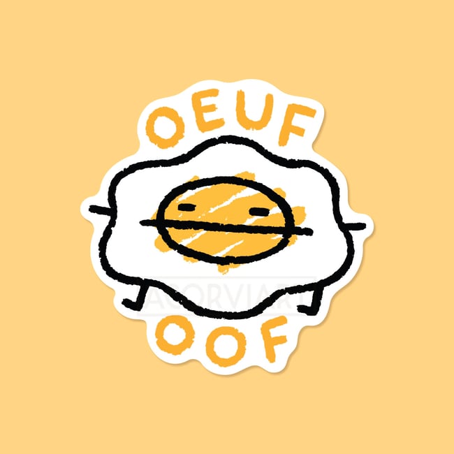 Oeuf Oof Sticker