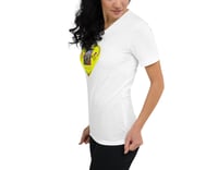 Image 2 of Autumn Cottage Garden - Yellow Heart - White Ladies T-shirt