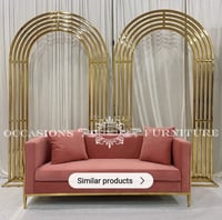 Image 1 of Gold stainless steel arch frame   only n shape  