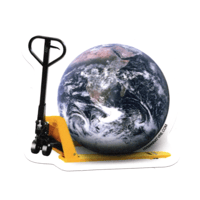 Workers move the world sticker