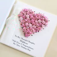 Image 1 of Daughter Wedding Day Card. Wedding Gift to Daughter From Parents or Mum and Dad. Bride To Be Card. 