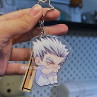 Pouty Volleyball Captain Keychain Standee