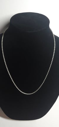 Image 1 of Silver rope chain
