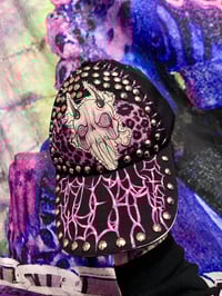 Image 3 of Cheetah Anxiety Skull Hat