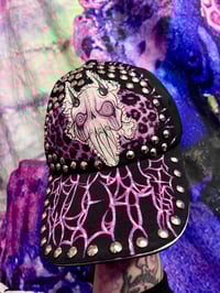Image 4 of Cheetah Anxiety Skull Hat