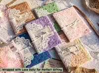 Image 5 of 96 Sheets Textured Scrapbook Paper and Mesh Fabric Assorted Set 3.9x5.5 Inch