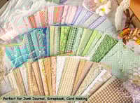 Image 2 of  6 Pack Mixed Special Paper for Scrapbooking Planner Bullet Junk Journal Supplies 3.9x5.5 Inch