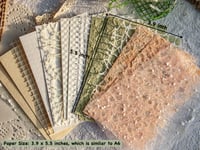 Image 3 of  6 Pack Mixed Special Paper for Scrapbooking Planner Bullet Junk Journal Supplies 3.9x5.5 Inch