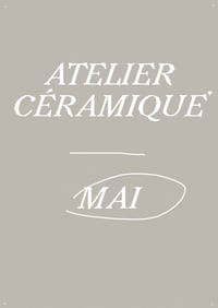 Atelier céramique / mai 