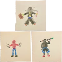 Image 1 of Outfit Crayon Drawings