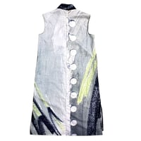 Image 4 of DRESS PRINTED WITH SKETCHBOOK PAGES IN ORGANIC COTTON