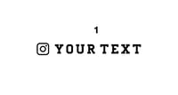 Image 1 of Étiquette personnalisée avec votre Instagram