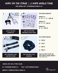 HOPE ON THE STAGE | J-HOPE WORLD TOUR fan merch