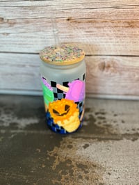 Image 3 of 16oz Fall Ice cream Glass Tumbler