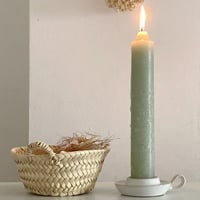 Image 1 of Bougie pilier verte 