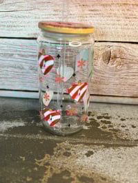 Image 3 of 16oz Grinch Glass Can 