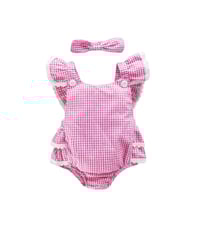 Image 1 of Blanche Everyday Romper Set - Pink Palisade