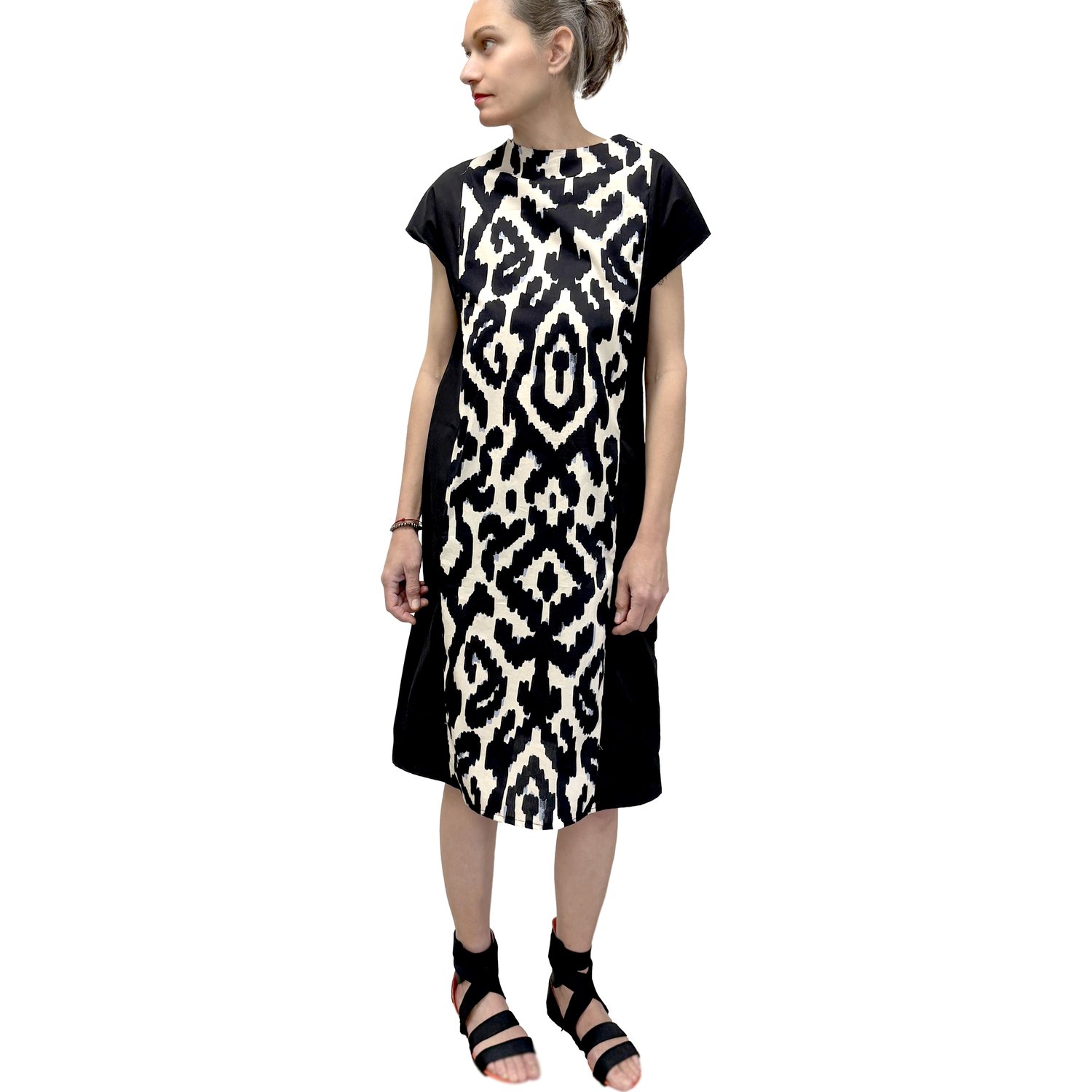 Image of PRINTED FRONT DRESS (A-LINE DRESS)