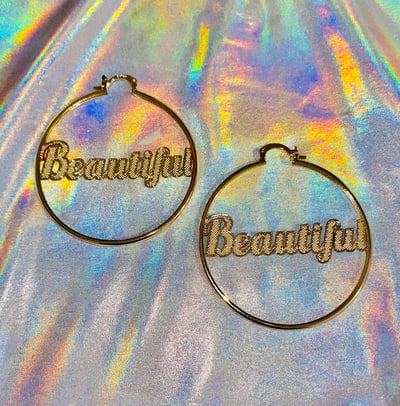 Image of BEAUTIFUL HOOP EARRINGS 
