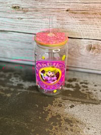 Image 4 of 16oz Princess Peach Glass Tumbler