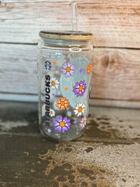 Image 2 of 16oz Kuromi Glass Tumbler