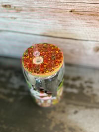 Image 7 of 16oz Grinch Coffee Glass Tumbler