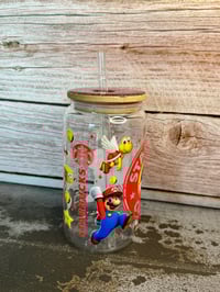 Image 4 of 16oz Mario Glass Tumbler