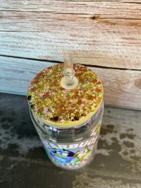 Image 6 of 16oz Bluey Coffee Glass Tumbler