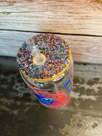 Image 7 of 16oz Stitch Coffee Glass Tumbler