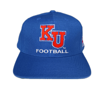 Image 2 of Vintage Sports Specialties Kansas Jayhawks Hat Cap Men's Snapback Blue NCAA