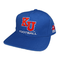 Image 1 of Vintage Sports Specialties Kansas Jayhawks Hat Cap Men's Snapback Blue NCAA