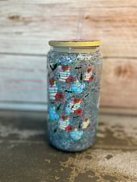 Image 3 of 16oz House of Wind Glass Snow Globe Tumbler