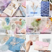 Image 5 of 6 Pack Mixed Special Paper for Scrapbooking Planner Bullet Junk Journal Supplies 5.1x7 Inch