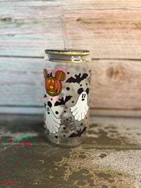 Image 2 of 16oz Mickey Mouse Halloween Glass Tumbler
