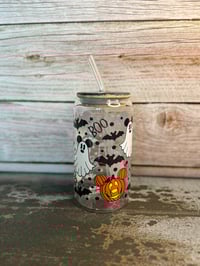 Image 1 of 16oz Mickey Mouse Halloween Glass Tumbler