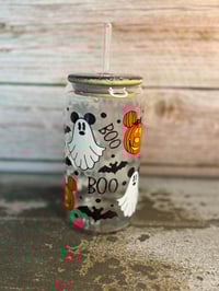 Image 4 of 16oz Mickey Mouse Halloween Glass Tumbler