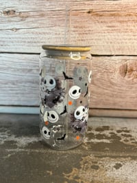 Image 2 of 16oz Jack Skellington and Zero Glass Tumbler