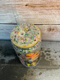 Image 5 of 16oz Christmas Coffee Glass Snow Globe Tumbler