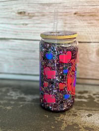 Image 3 of 16oz Stitch Starbucks Coffee Glass Snow Globe Tumbler