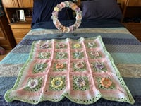 Image 3 of Floral Baby Blanket