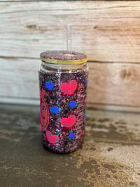 Image 5 of 16oz Stitch Starbucks Coffee Glass Snow Globe Tumbler