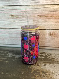 Image 7 of 16oz Stitch Starbucks Coffee Glass Snow Globe Tumbler