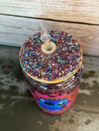 Image 9 of 16oz Stitch Starbucks Coffee Glass Snow Globe Tumbler