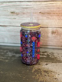 Image 8 of 16oz Stitch Starbucks Coffee Glass Snow Globe Tumbler