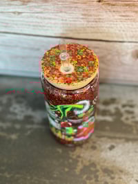 Image 5 of 16oz Grinch Holiday Coffee Glass Snow Globe Tumbler