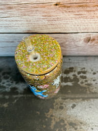 Image 6 of 16oz Spring Bluey  Glass Snow Globe Tumbler