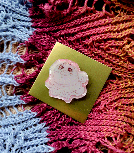 Pins ©unt & b1tch 🦇-  (iridescent acrylic)